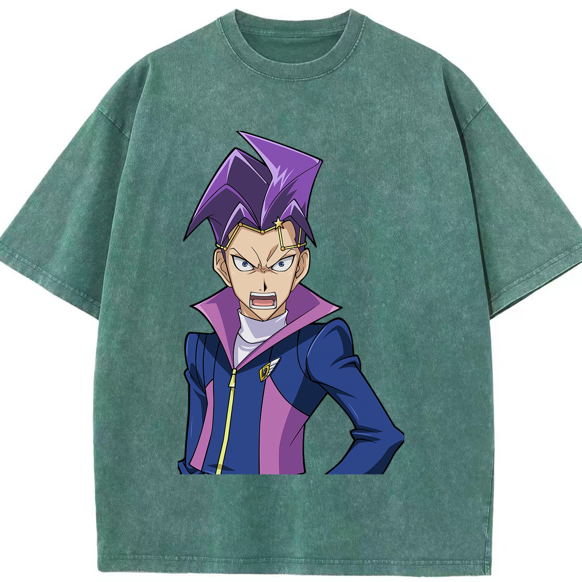 （画像用） 遊☆戯☆王 Yu-Gi-Oh! 綿100% ヴィンテージ風 半袖Tシャツ（フロントプリント）